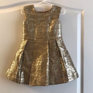 Girls gold dress